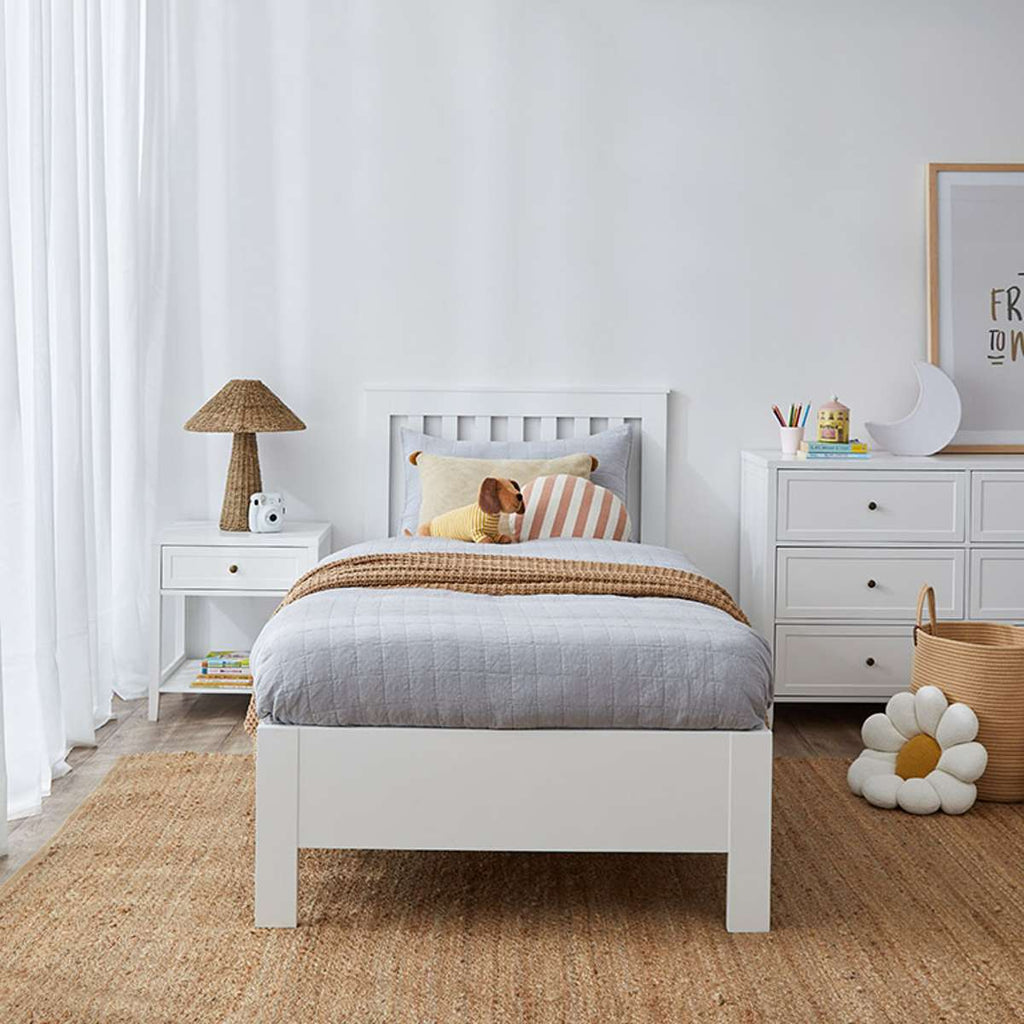 Cove Six Drawer - White