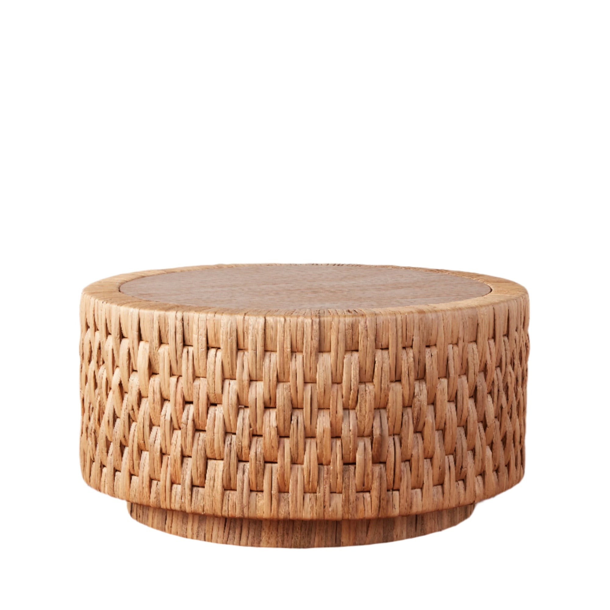 Table basse tissée Puebla en naturel
