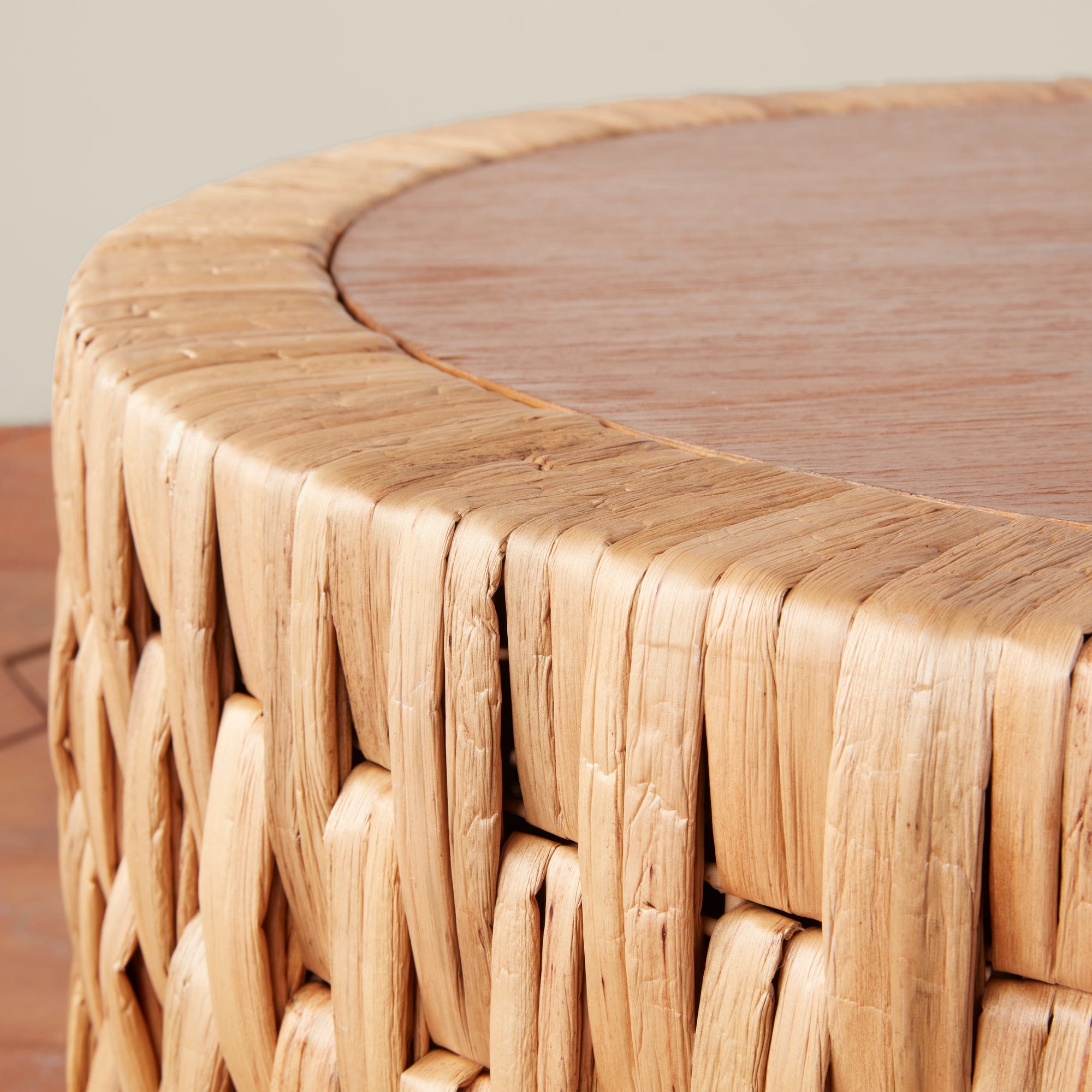 Table basse tissée Puebla en naturel