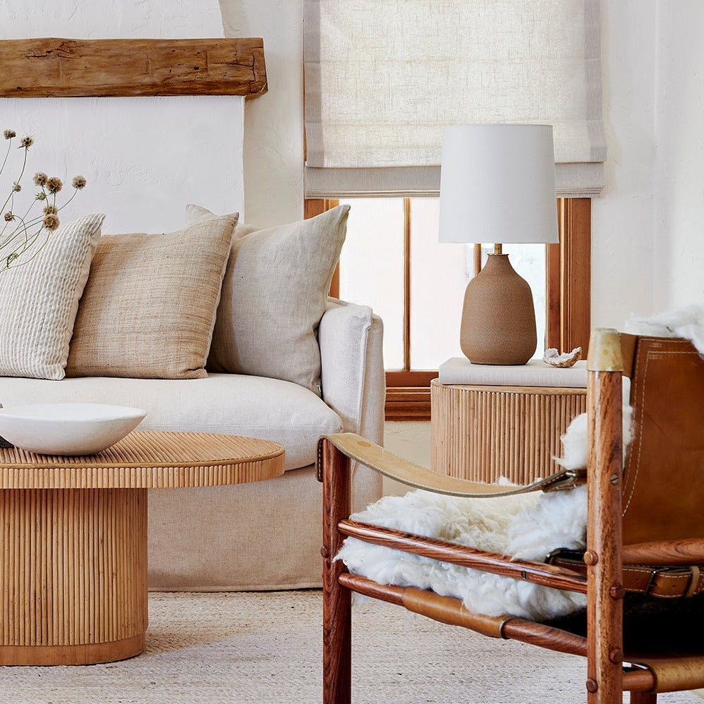 Table d'appoint Gabriella en rotin naturel