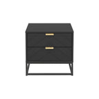 Inca Bedside Table - Black