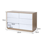 Avoca Six Drawer
