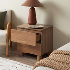 Leeroy Bedside Table - Hazelnut