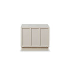 Emery Panel Bedside Table - Beige