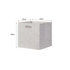 Felt Cube Basket - Biscuit
