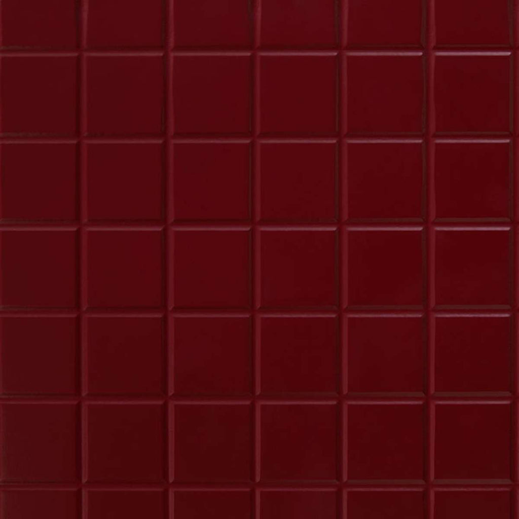 Amos Checkered Bedside Table - Shiraz