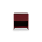Amos Checkered Bedside Table - Shiraz
