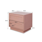 Eros Bedside Table - Pink