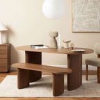 Amara Bench Seat - Walnut