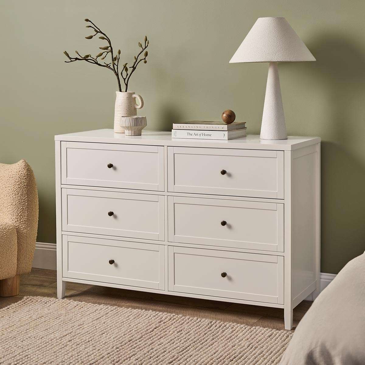 Cove Six Drawer - Beige